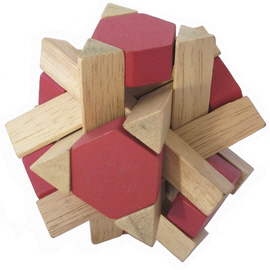 Triangles wooden brain teaser