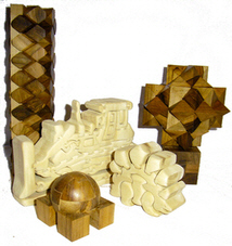 various interlocking shapes and designs